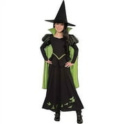 Rubie's Wizard of Oz Wicked Witch of the West Girl's Halloween Fancy-Dress Costume for Child, L
